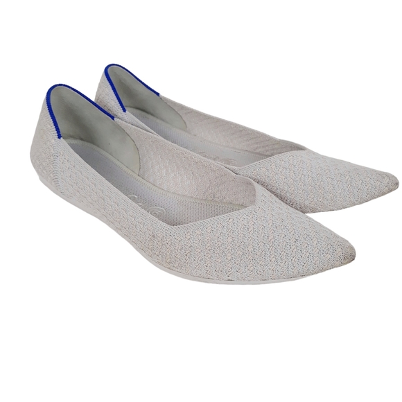 Rothy's The Point in Salt Honeycomb Flats - Picture 3 of 13